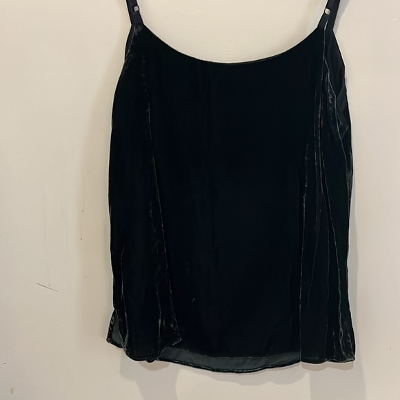 Forest green velvet spaghetti stapped tank from RW&Co. - Picture 2 of 3